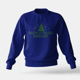 Digitális Karácsony Kék Pulcsi
