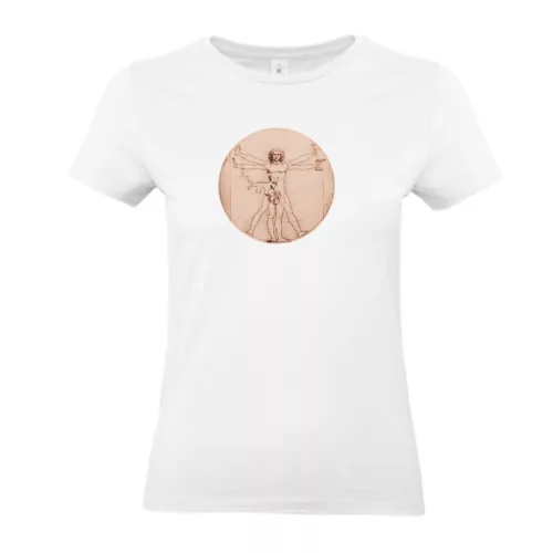 Leonardo: Vitruvius tanulmány Női Póló